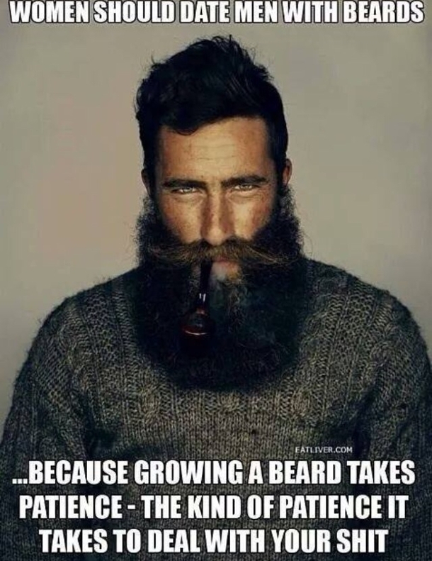 Women should date men with beards