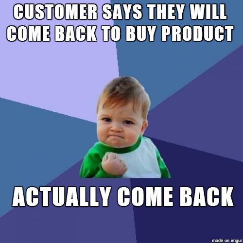 Working in sales this is such a great feeling