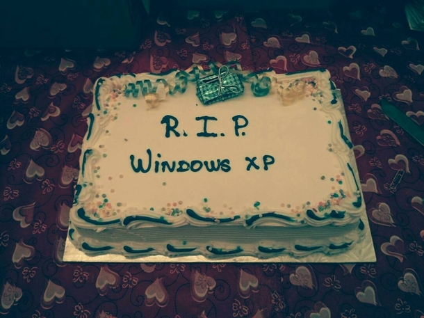 Working with the IT team really has its perks One of our staff brought this in and even delivered a eulogy
