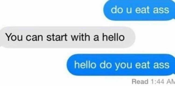 You can start with a hello