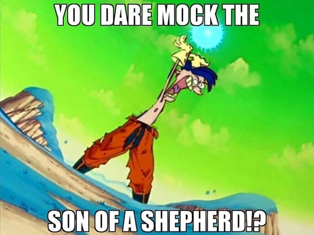 YOU DARE MOCK THE SON OF A SHEPHERD