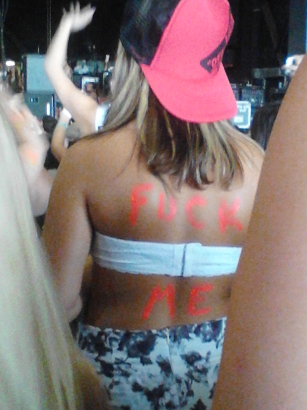 You stay classy random girl from Warped Tour