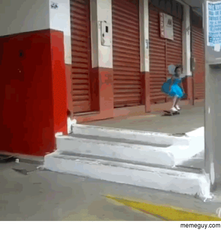 Young skater girl in Brazil