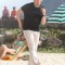 Pic #3 - I get the impression John Travolta really enjoys his days out to the beach