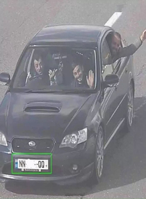  friends caught speeding by a CCTV