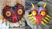  hand-painted Majoras Mask turns out to be a rubbery piece of trash They even had a video with the woodwork production time-lapse on the website I feel scammed