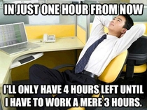  hours for work  ME in the morning of workdays