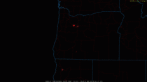  hours of the Oregon Wildfires by Satellite