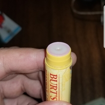  years old First time I finished an entire thing of Chapstick