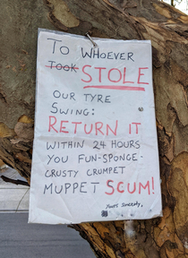 A beautifully written note found in my neighborhood