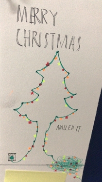 A Christmas card from a student of mine