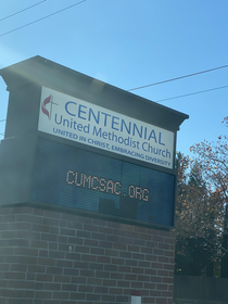 A church in Sacramento has an interesting website name