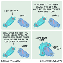 A comic about a paramecium