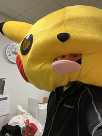 A customer gave me a Pikachu costume