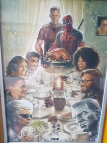A Deadpool  poster I saw at a local cinema Burgdorf Switzerland