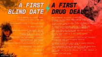 A First Blind Date vs A First Drug Deal