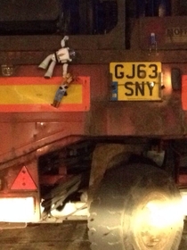 A friend saw this on the back of a lorry