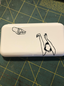 A friend told me to post this here but my new birth control comes in a plain white container and I had to decorate it