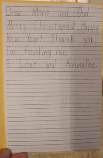 A heartfelt holiday message from my -year-old daughter