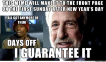A holiday meme prediction