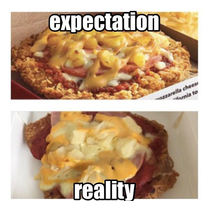 A KFC product that was available In my country for a while last time called the Chizza