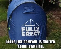 A little excited about camping