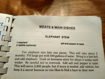 A local church created a cook book in the s This was submitted by one of the churchgoers