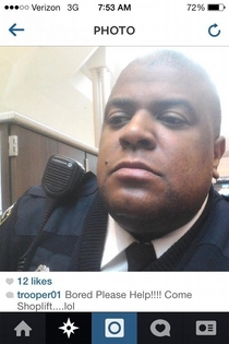 A mall cop on Instagram