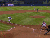 A perfect baseball slide