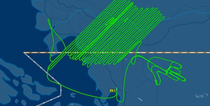 A pilot took to the skies on Monday and flipped the bird to Washington state a flight tracking map shows