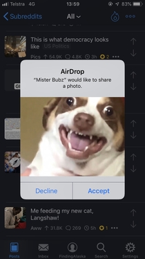 A random person tried to airdrop this to me on the subway today