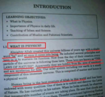 A science textbook from Pakistan