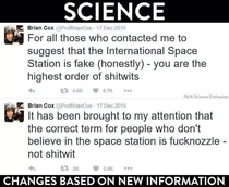 A scientist changes his opinion when presented with new evidence