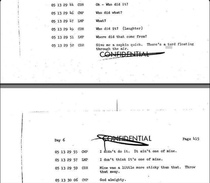 A selection of the transcript from the Apollo  flight