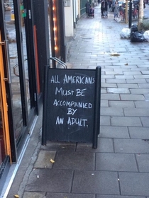 A sign outside of a restaurant in Europe