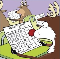 Abstract reindeer humour Took me a while but its quite funny once you see it
