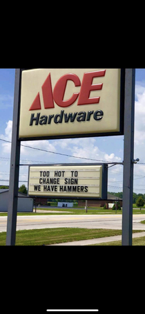 Ace Hardware sign near my house