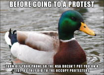 Actual Advice Mallard for people going to the protests on July th