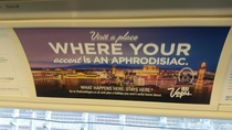 Ad on London Underground