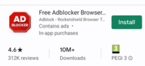 Adblock contains ads