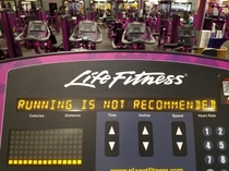 Advice from a wise treadmill