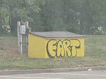After a week long hiatus we thought the FART vandal had finally given up But they came back last night and went bigger than ever God bless the FART