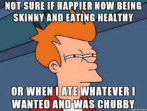 After a year of healthy eating and losing weight