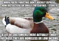 After an hour at the Salvation Army I noticed this annoying habit a lot of  teens express while thrifting