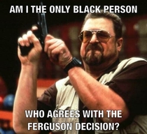 After going through my new feed I feel like Im the only one who agrees with the Ferguson decision
