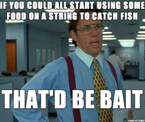 After seeing so many people trying to catch fish with naked hooks this weekend