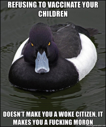 After seeing the World Health Organization report that anti-vaxxers have made the list for top  threats to society I think this piece of advice needs a hard reiteration