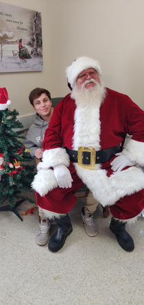 After  years I finally got santa to sit on my lap