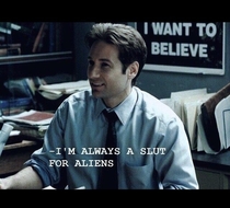 Agent Mulder looking for trouble  s