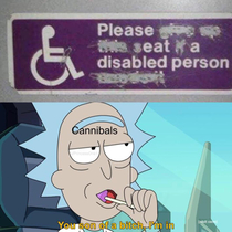 Ah yes a disabled person